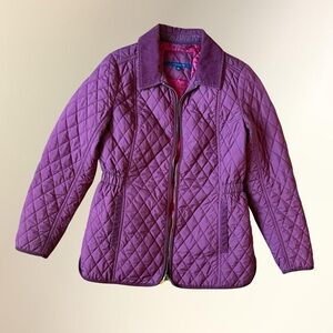 Tommy Hilfiger Quilted Utility Jacket in Maroon